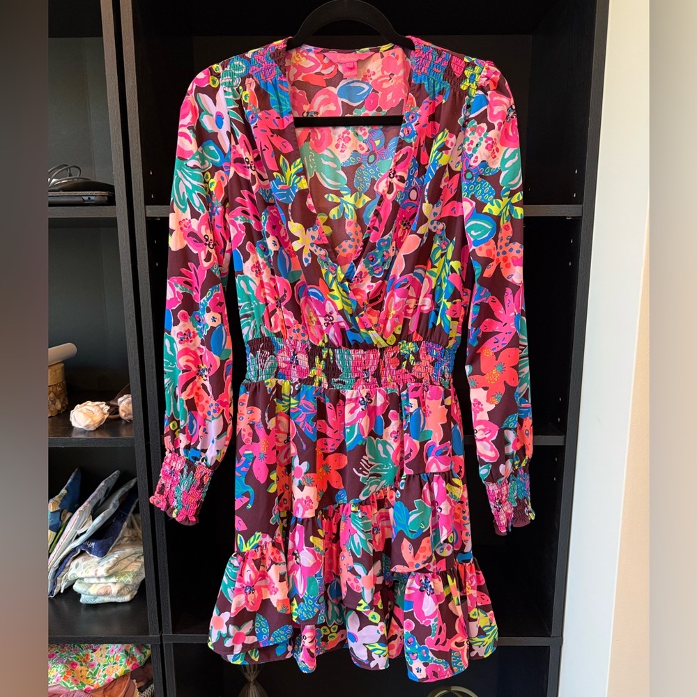 Lilly Pulitzer Cristiana Stretch Dress in the Bohemian Garden print